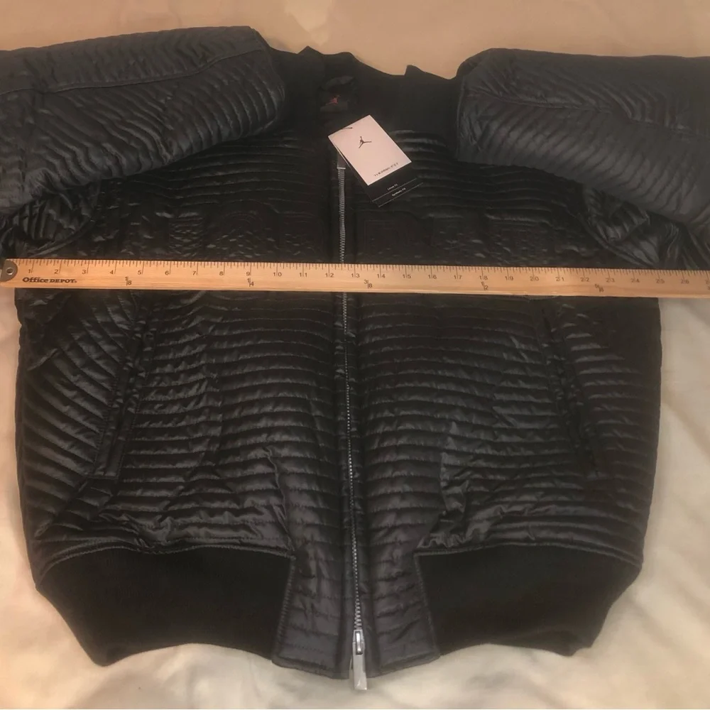 Jordan Flight Varsity Full-Zip Quilted Jacket Black Full-Zip II5324-010 Size S